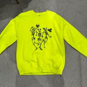 Yellow Skeletons Crewneck